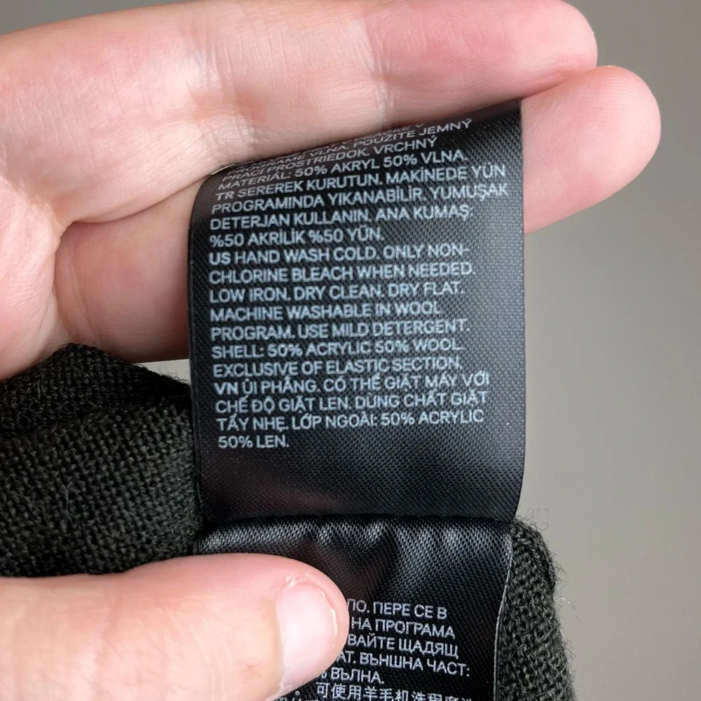 H&M Women’s Merino Wool Blend Knit Turtleneck Sweater Olive Green Size Small - Picture 5 of 5